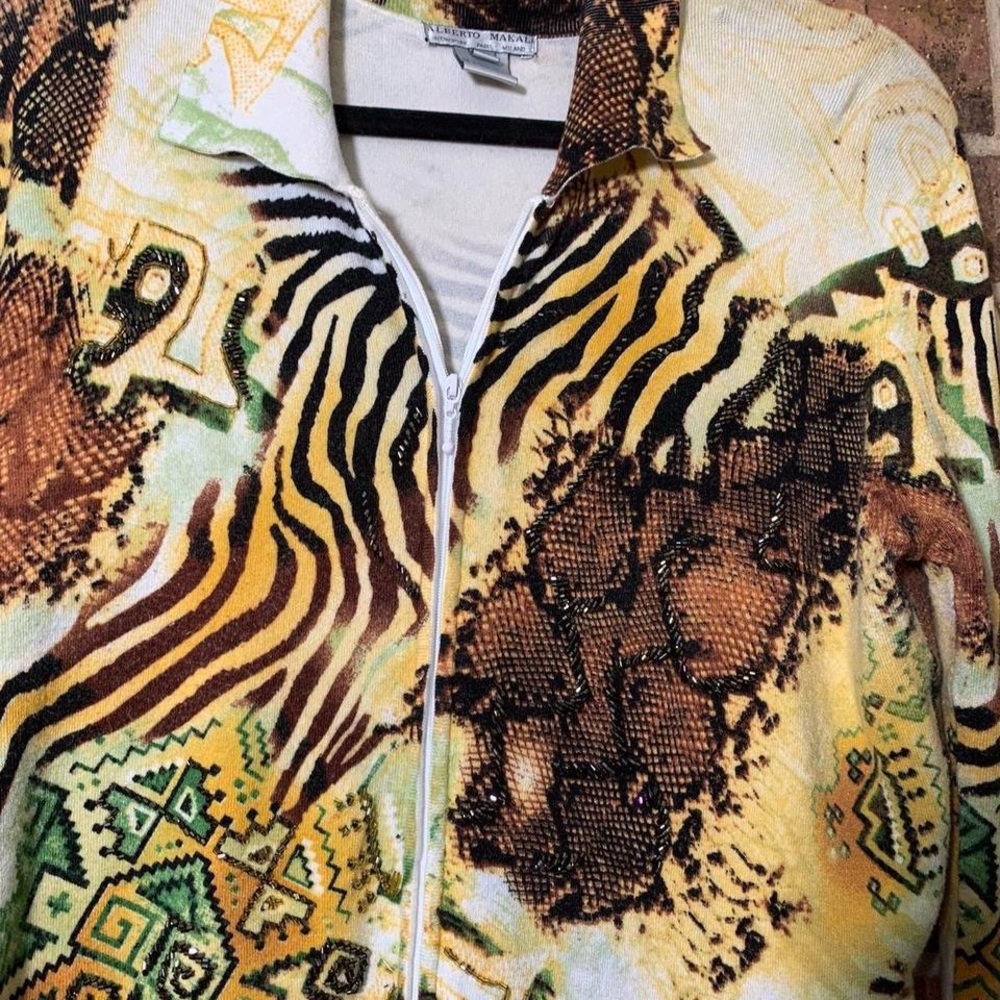 Vintage Alberto Makali Animal Print jacket - Picture 2 of 5
